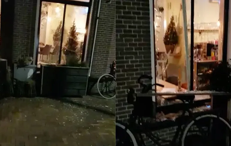 Ramen van hotel in Joure gesprongen nadat carbidkanon werd afgeschoten