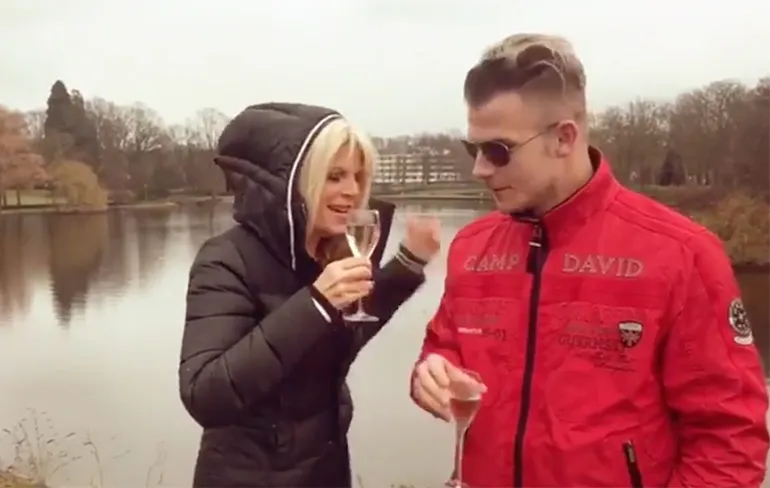 Rapper Sjors en Kim Holland proosten op samenwerking!