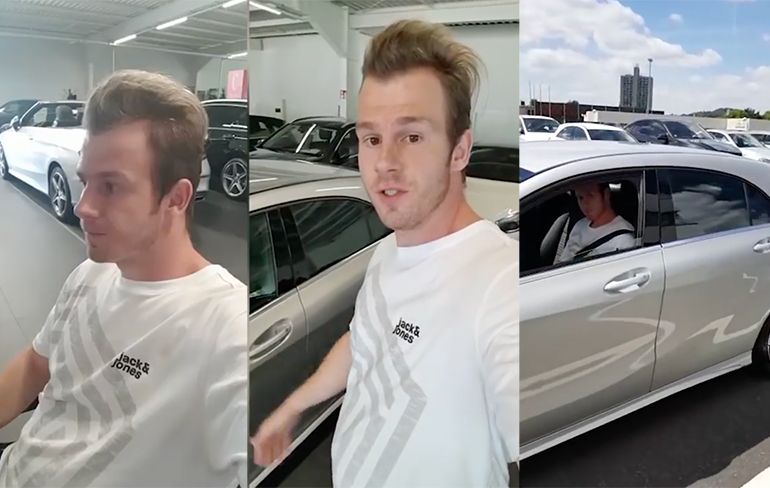 Rapper Sjors gaat dik: Koopt Mercedes-Benz A Klasse 180D AMG