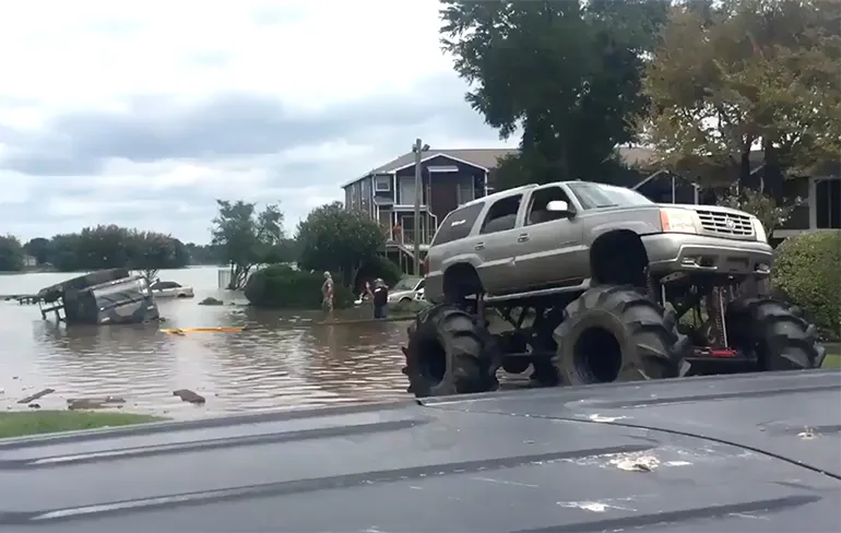 Redneck boertjes helpen de Amerikaanse Nationale Garde