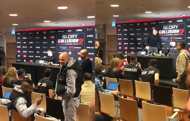 Rico Verhoeven en Hesdy Gerges gaan akkefietje tijdens persconferentie uitvechten