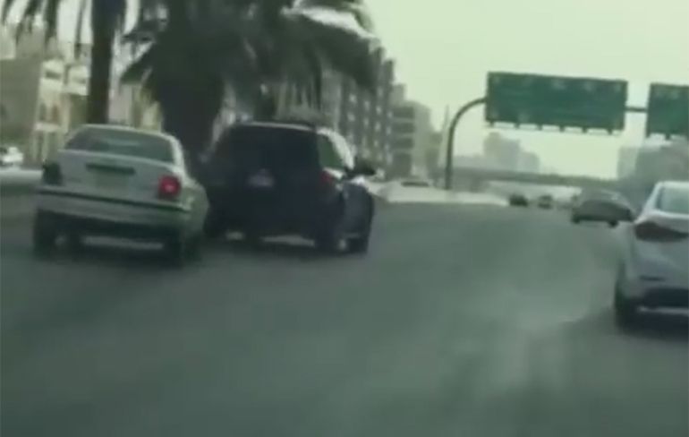 Road Rage in Saudi-Arabië gaat er heftig aan toe