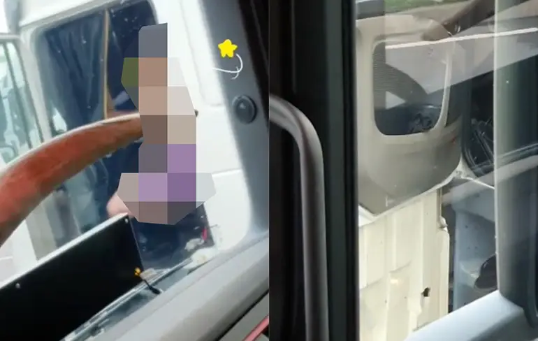 Russische chauffeur stomdronken in cabine op Nederlandse parkeerplaats