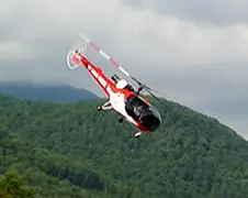 Russische picknickers filmen crash helikopter