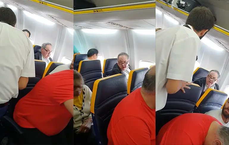 Ryanair onder vuur: Blanke man wil niet naast zwarte vrouw zitten