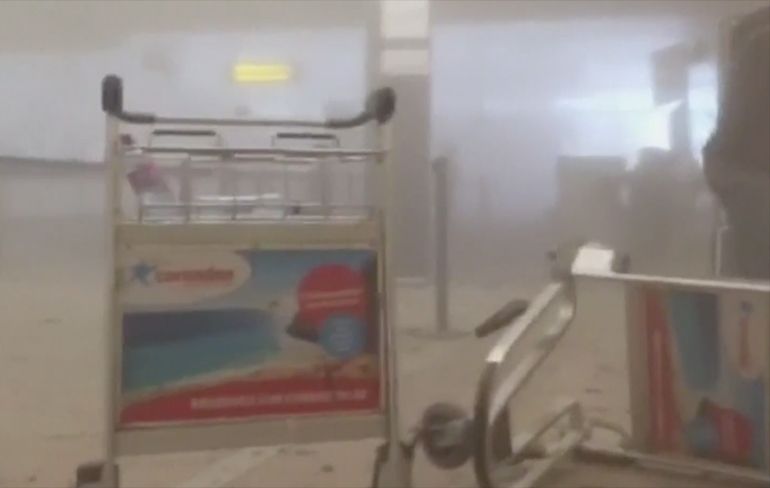 Schokkende aftermath beelden aanslag vliegveld Zaventem