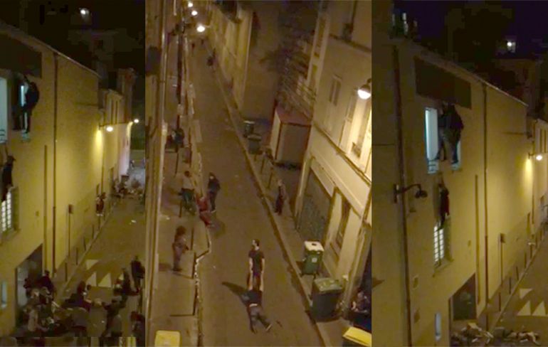 Schokkende beelden vluchtende mensen tijdens aanslagen in Parijs