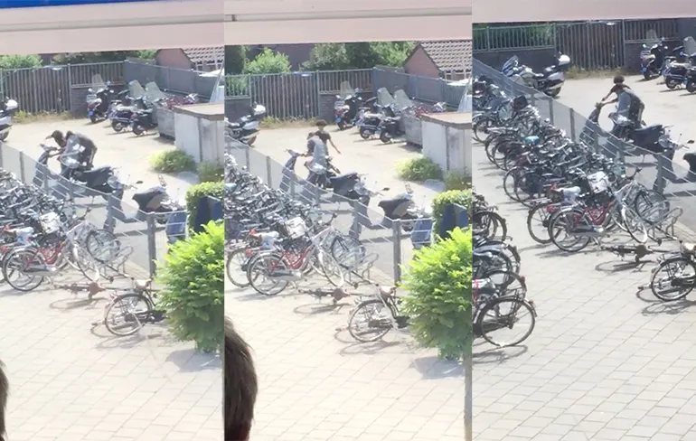 Scooter vakkundig gestolen op schoolplein in Houten