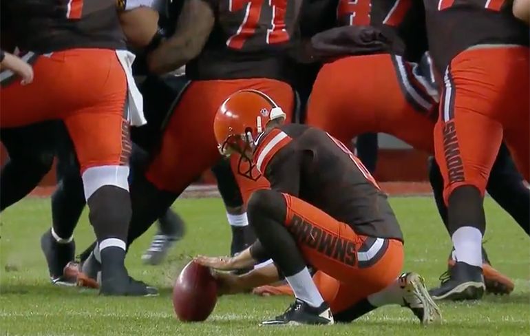 Sensationele laatste seconden in NFL wedstrijd Browns - Ravens