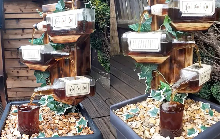 Shut Up And Take My Money: Jack Daniel's Whisky fontein in de tuin