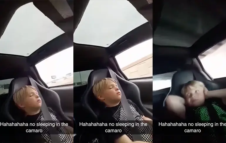 Slapen doe je thuis maar en niet in een Chevrolet Camaro