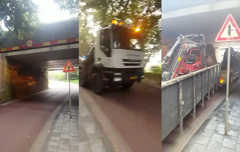 Slimme chauffeur laat zien dat het wel past