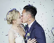 Slow Motion Booth op een Trouwerij