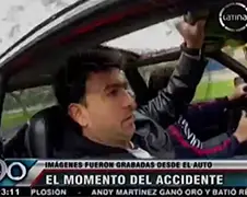 Snelheidsmaniaken in Peru filmen hun eigen crash