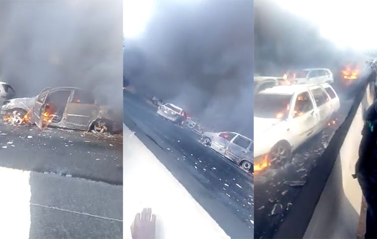 Snelweg in Nigeria is vlammenzee na fatale crash tankwagen