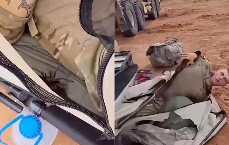 Soldaat in Fort Bliss slaapt met vriendinnetje met 8 poten