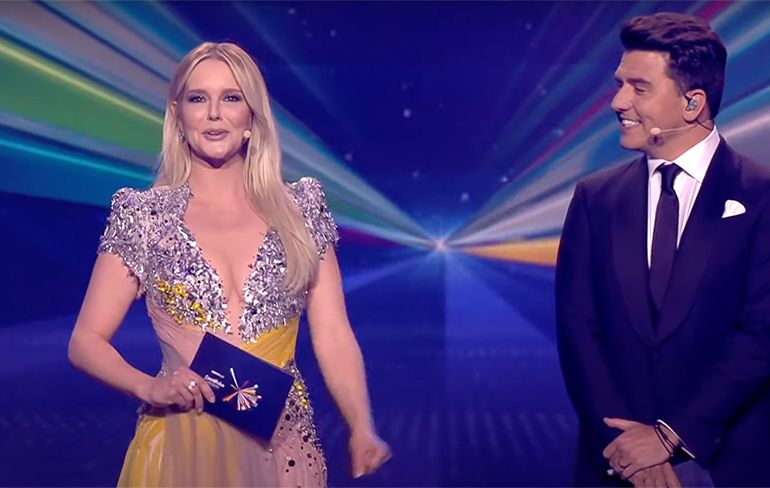 intellectueel kraam duurzame grondstof Sow, die Eurovisie Songfestival jurk van Chantal Janzen is best om aan te  gluren | VK Magazine