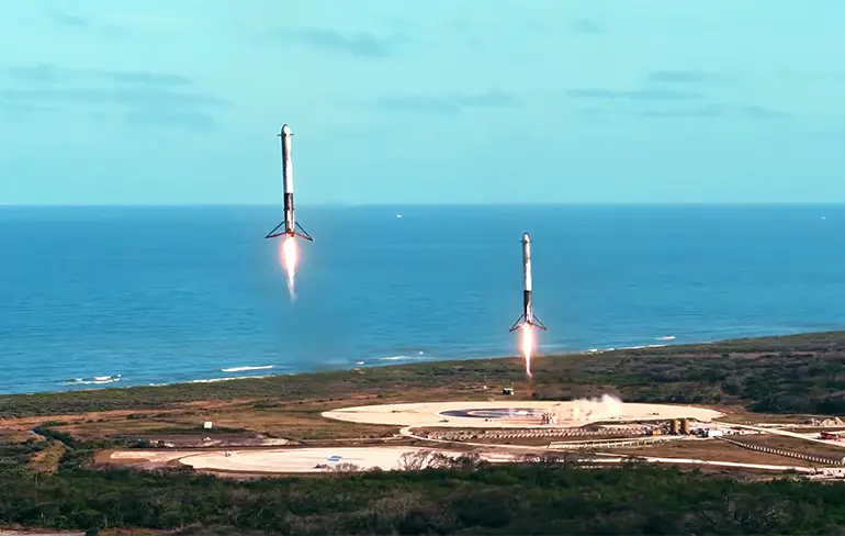 SpaceX komt met awesome video van de Falcon Heavy Launch