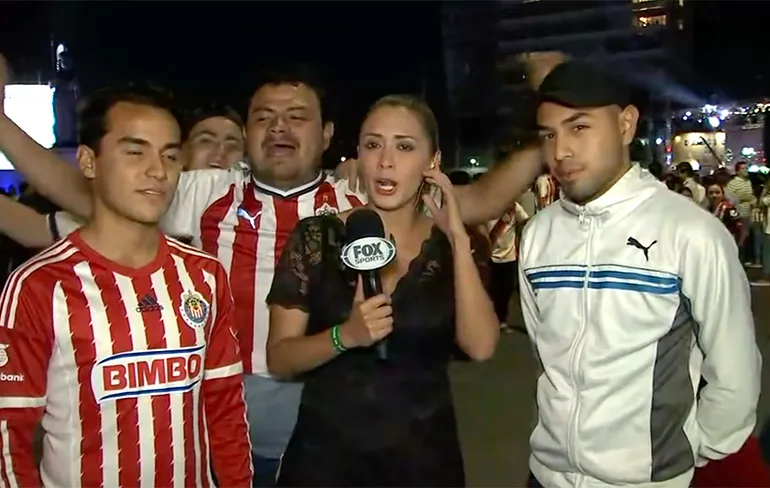 Sportverslaggeefster Maria Fernanda Mora wil niet aan billen betast worden