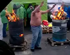 Staken in Belgie doen ze zo!