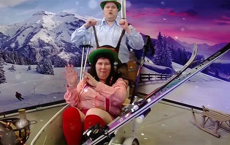 Stampen met snoeiharde versie Bakfiets naar Tirol