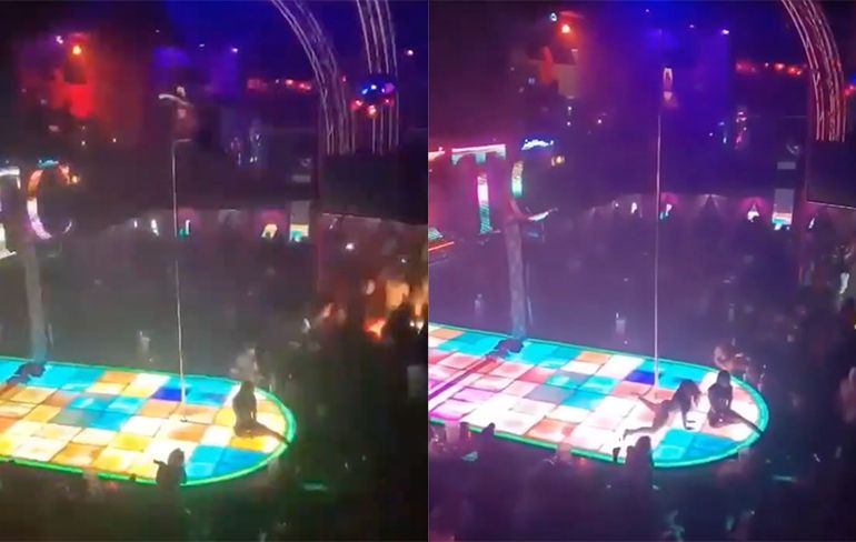 Stripper valt uit paal, maar met twerken gaat de show gewoon door