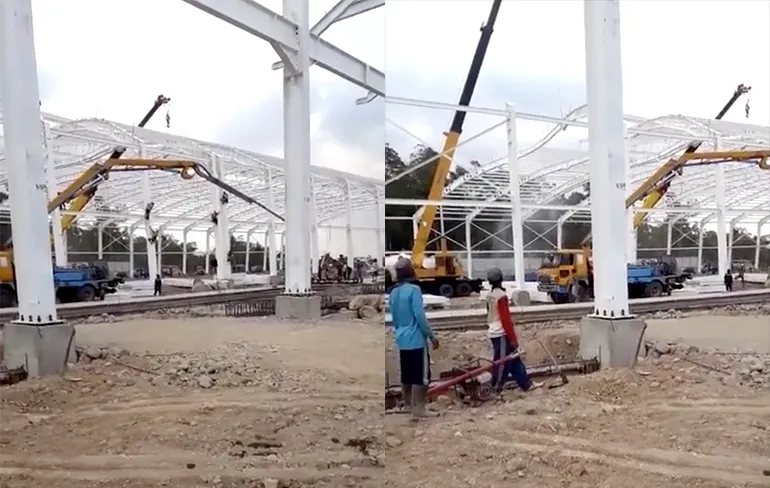 Structuur van gebouw heeft er geen zin meer in en pleurt in elkaar