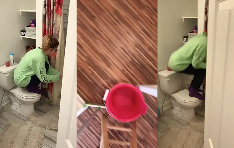 Studentes jagen op briljante manier een rat uit huis!