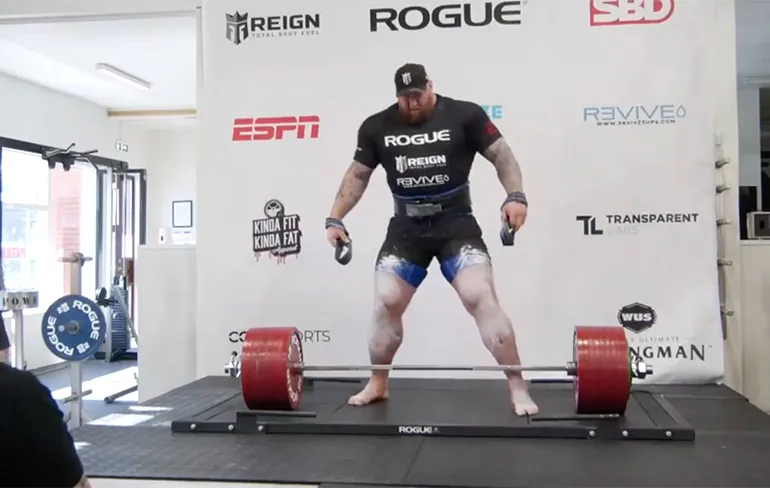 The Mountain uit Game of Thrones pakt nieuw wereldrecord met deadlift van 501 kilo
