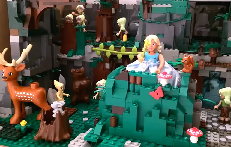 Tijd te veel: Efteling-attractie Droomvlucht nagebouwd na in Lego
