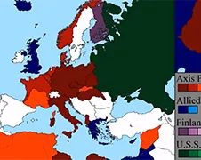 Timelapse Tweede Wereldoorlog in Europa van dag tot dag