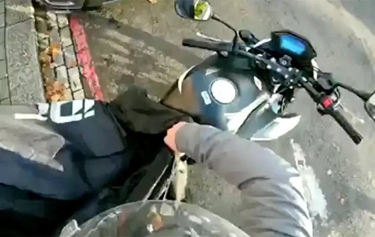 Toch wel een heel erg tragisch ongeluk vastgelegd op camera