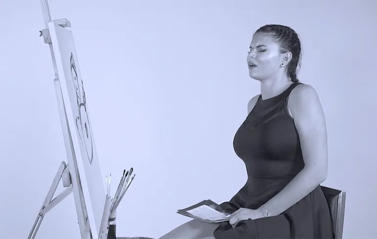 Tussen Kunst en Kl*t: Ga er maar aanstaan, schilderen met een trillend eitje..