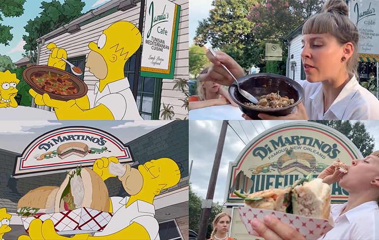 Twee Zwitserse dames gaan net als de Simpsons al etend door New Orleans