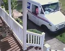 USPS chauffeuze is echt een heel lui varken