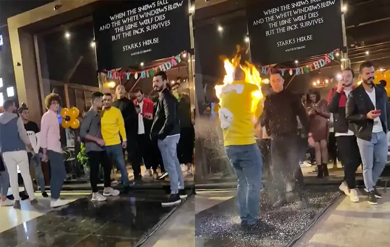 Van harte gefeliciteerd, en nu jezelf blussen!