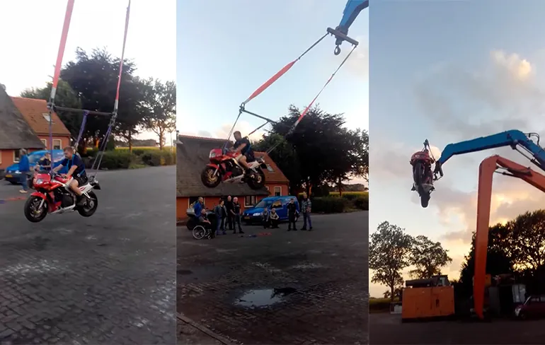 Vergeet de kermis, bouw een motorschommel!