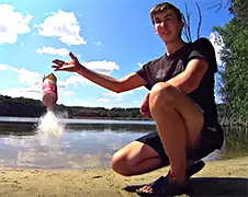 Vergeet Mentos, stop Propaan in een flesje Coca Cola!