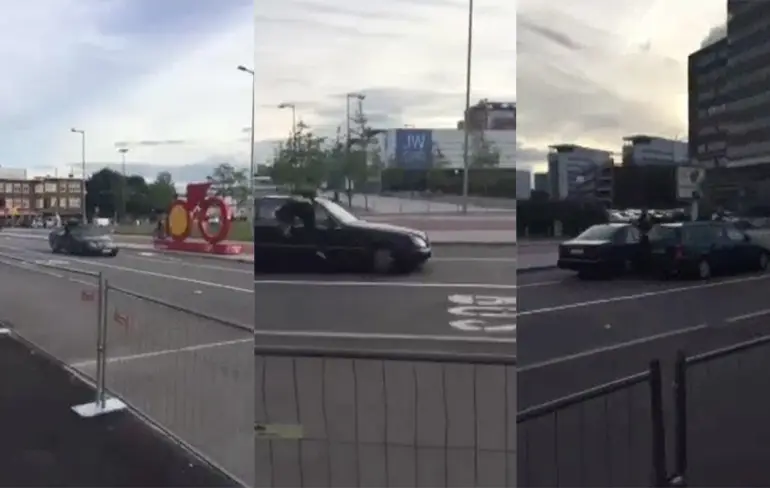 Verkeersruzie loopt uit de hand: Man meegesleurd op rijdende auto