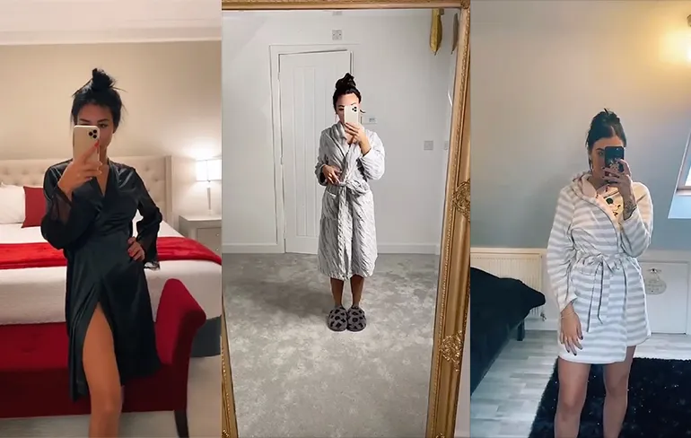 Vermakelijke uitdaging om naar te kijken: Van badjas tot klaar voor actie