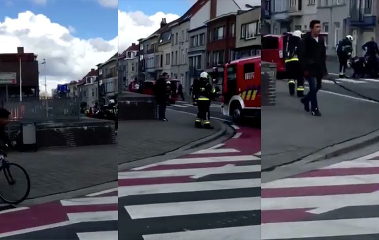 Video Man steekt zichzelf in brand in Kortrijk