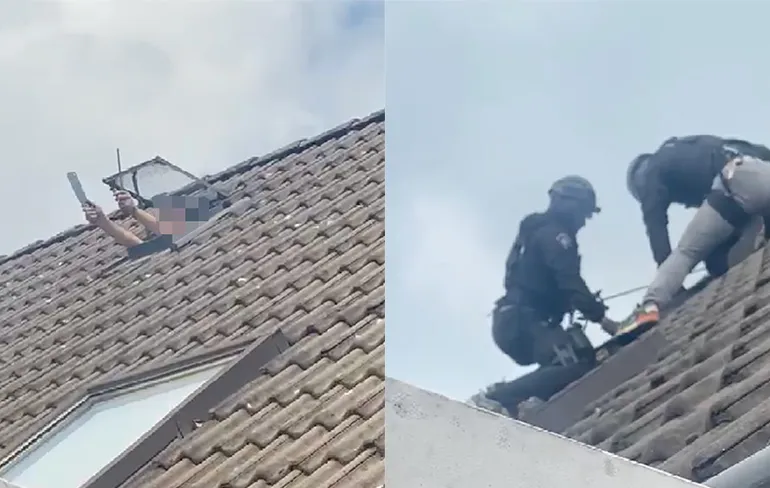 Video man uit woning in Hengelo gehaald door arrestatieteam