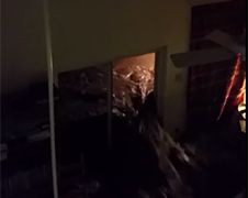 Video overstroming van een huis in Texas