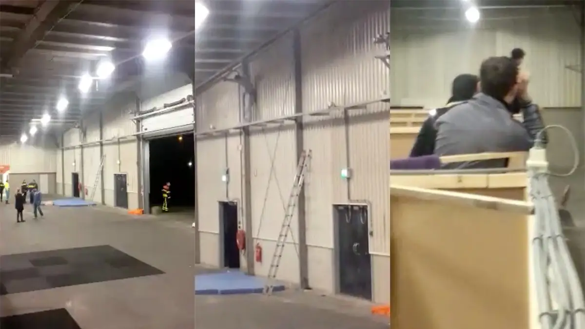 Video vluchteling wil zelfmoord plegen in Zeelandhallen in Goes