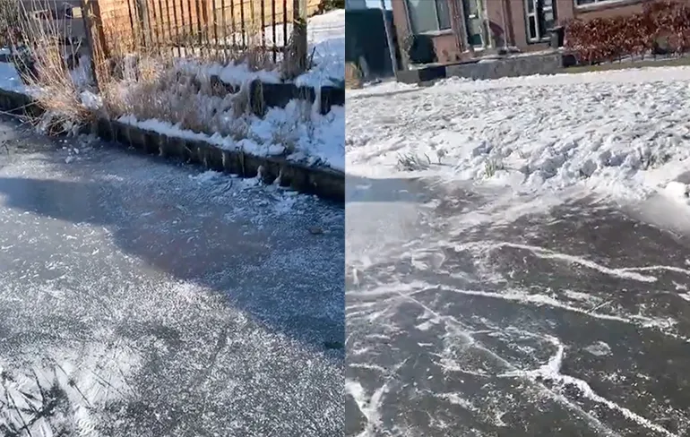 Vince wilde vanochtend lekker gaan schaatsen