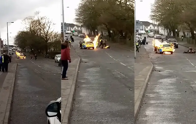Viral video blijkt opnames voor Noord-Ierse serie Bloodlands