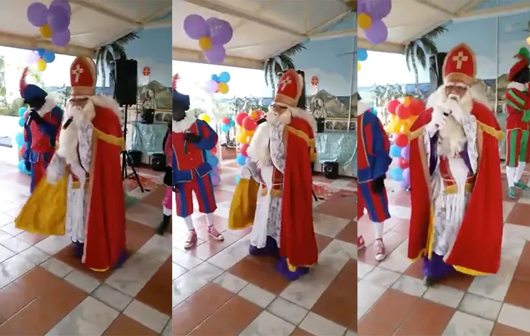 Voor moppie zingen draait Sinterklaas Curaçao ook zijn hand niet om!