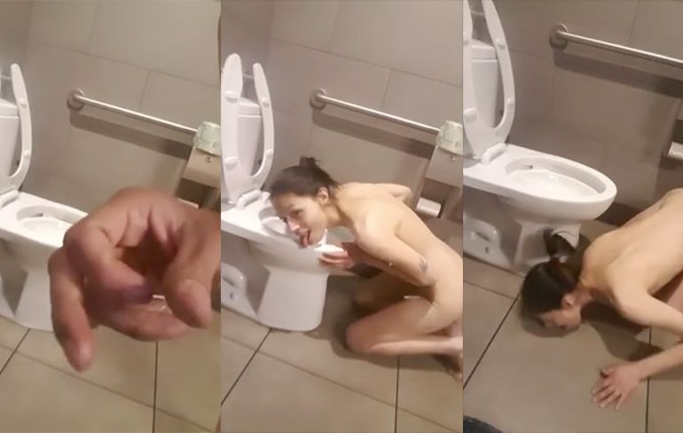 Vriendin krijgt drugs, maar ze moet eerst de wc schoonmaken