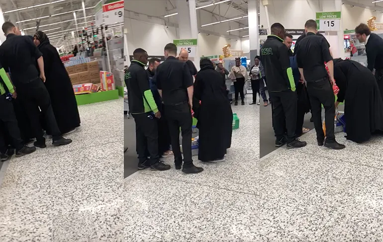 Vrouw dacht ongezien halve supermarkt mee naar buiten te kunnen smokkelen