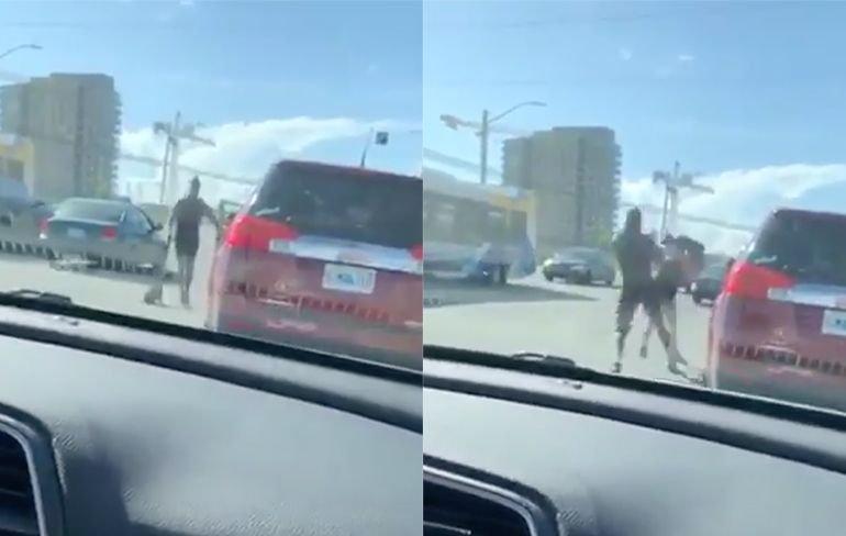 Vrouw in Canada gebruikt hondje aan riem als wapen in road rage
